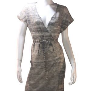 Adam Lippes Wrap Dress Mohair Merino Wool Delicate Lightweight Belt Small FLAWED